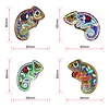 4pcs DIY Lizard Full Drill Special Shaped Diamond Painting Keychains Gifts