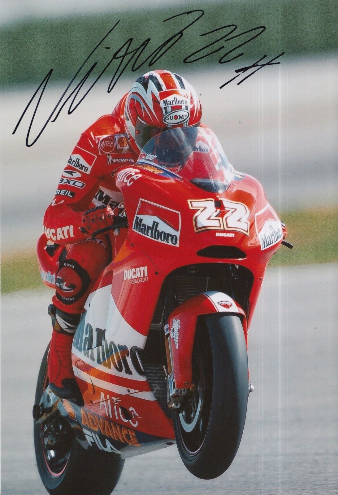 Vittoriano Guareschi Hand Signed 12x8 Photo Poster painting Ducati MOTOGP.