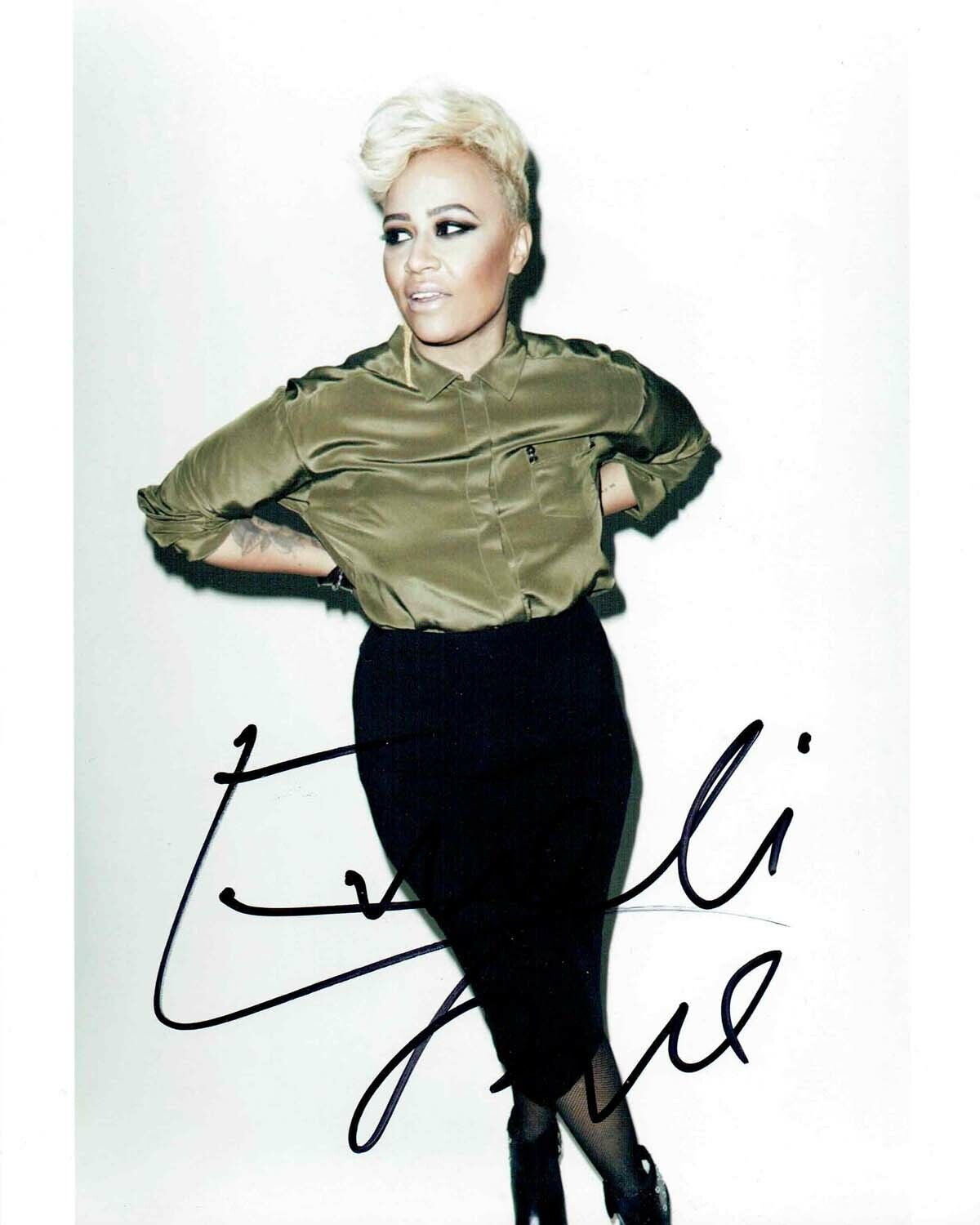 Emeli SANDE SIGNED Autograph 10x8 Photo Poster painting 2 AFTAL COA Scottish Singer Songwriter