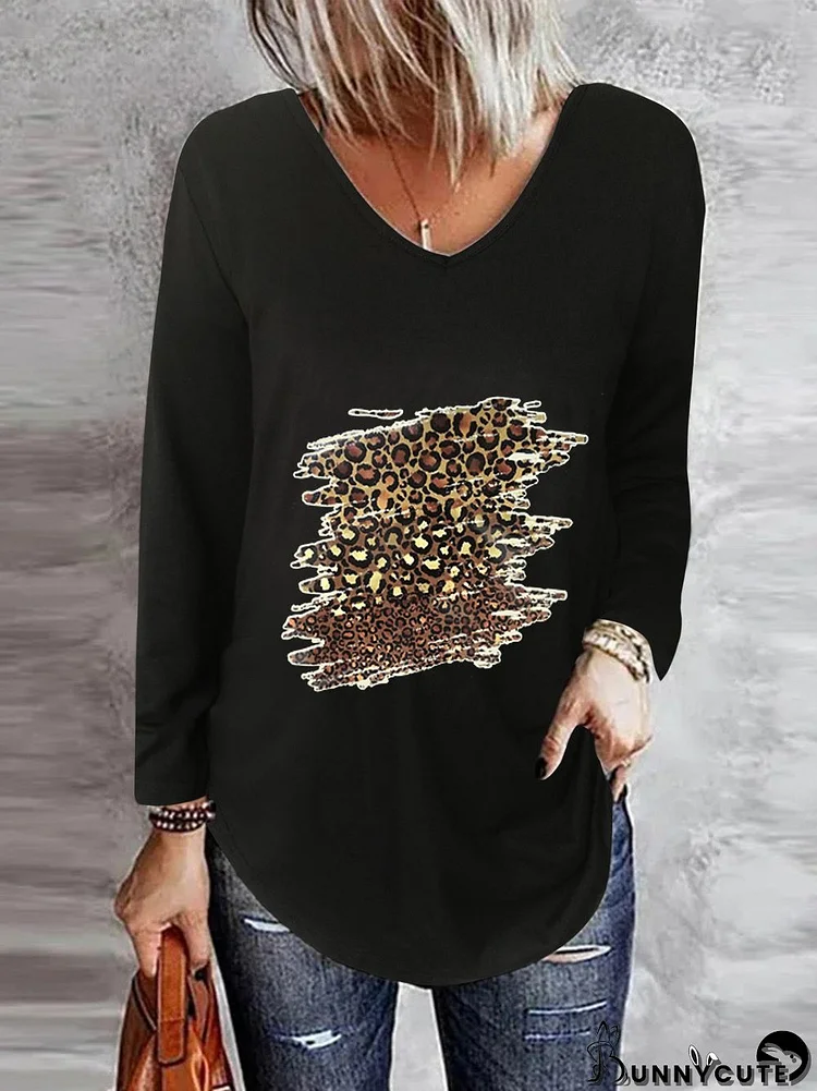 Women's Floral Long Sleeve Scoop Neck Printed Graphic Top