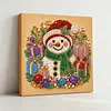 (25x25cm)DIY Pearl Painting Xmas Framed Handmade Pearl Material Art Kit Living Room Decor
