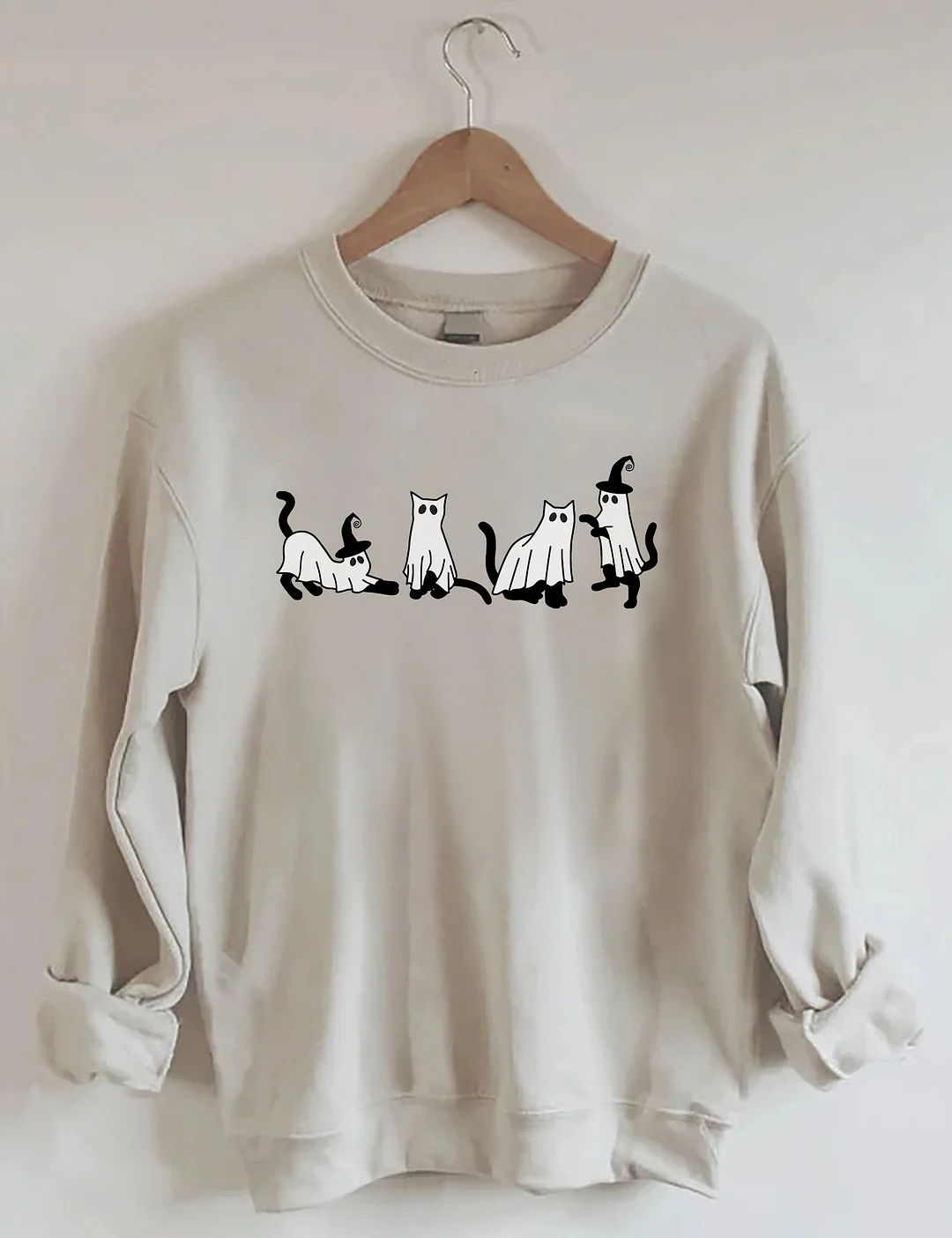Cute Cat Ghost Sweatshirt