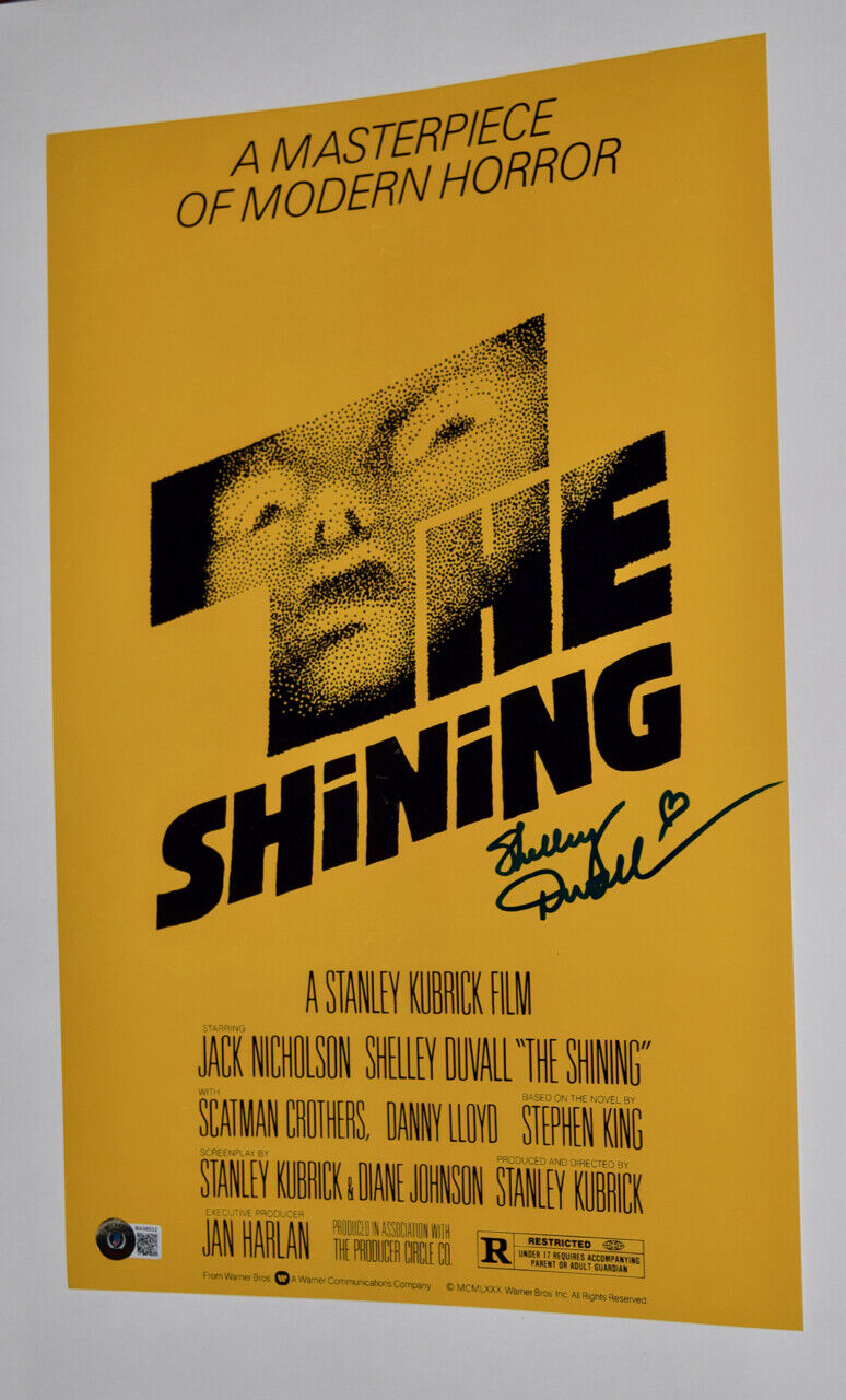 Shelley Duvall Signed Autographed The Shining 11x17 Movie Poster Beckett BAS COA