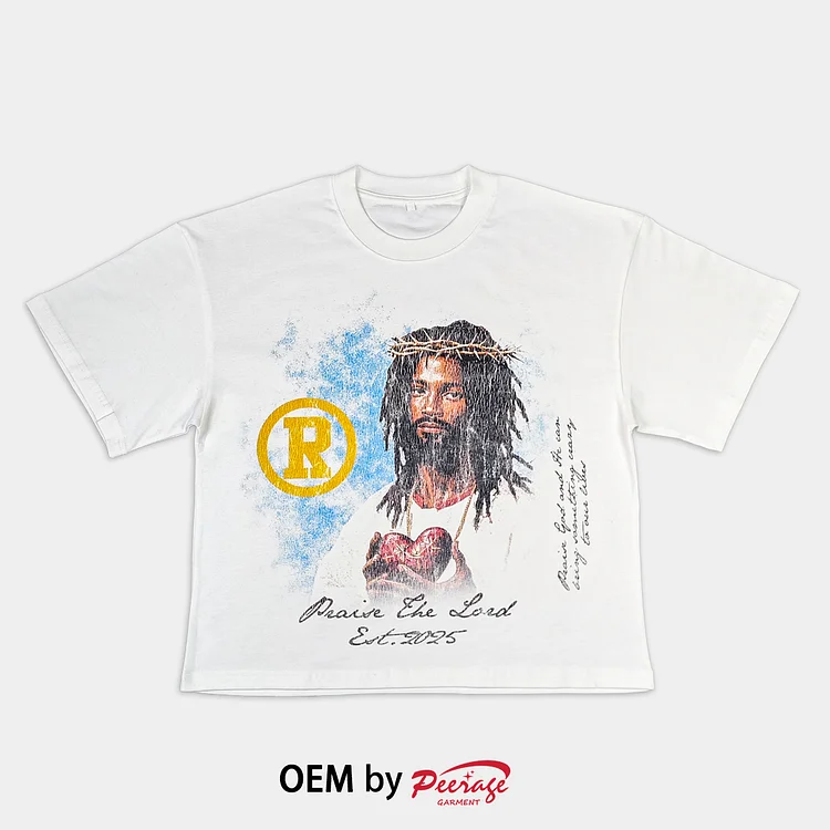 Custom Print Boxy Crop T-shirt