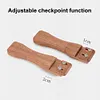 2Pcs Sapele Outdoor Grill Pan Handle Camping Anti-Scalding Barbecue Pan Handle