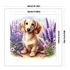 Lavender And Dachshund-11CT Stamped Cross Stitch 40*40cm/15.75*15.75in