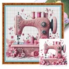 (Multi Style)Sewing Machine - 14CT Stamped Cross Stitch - 40*40cm
