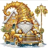 (US Only)6pcs Xmas Gnome - Diamond Painting - Partial Special Shaped Drill (Canvas|30*30cm)
