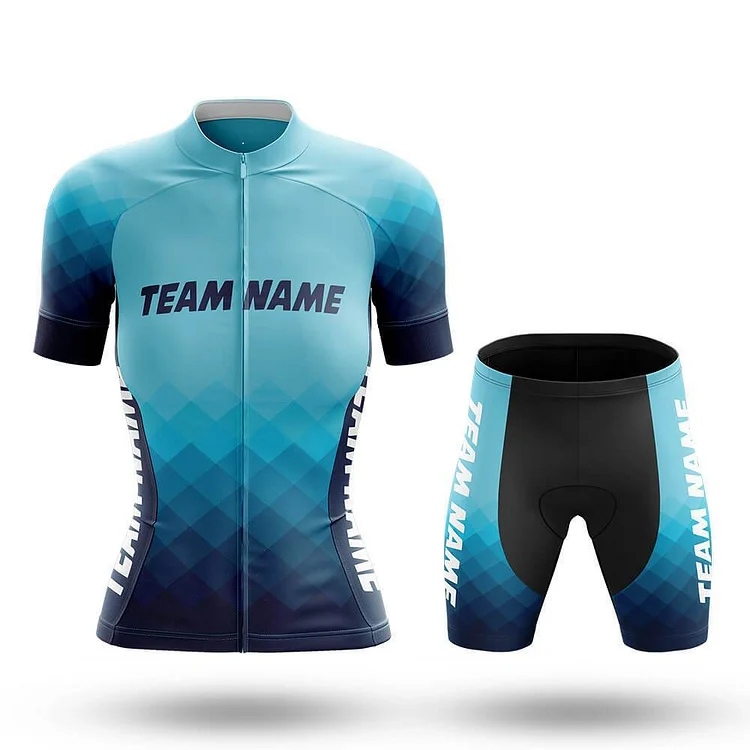 Custom Team Name M15 Women's Short Sleeve Cycling Kit