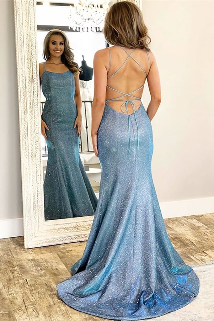 Luluslly Strings Back Mermaid Long Evening Dress