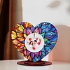 DIY Wooden Flowers Desktop Diamond Art Ornament Kits