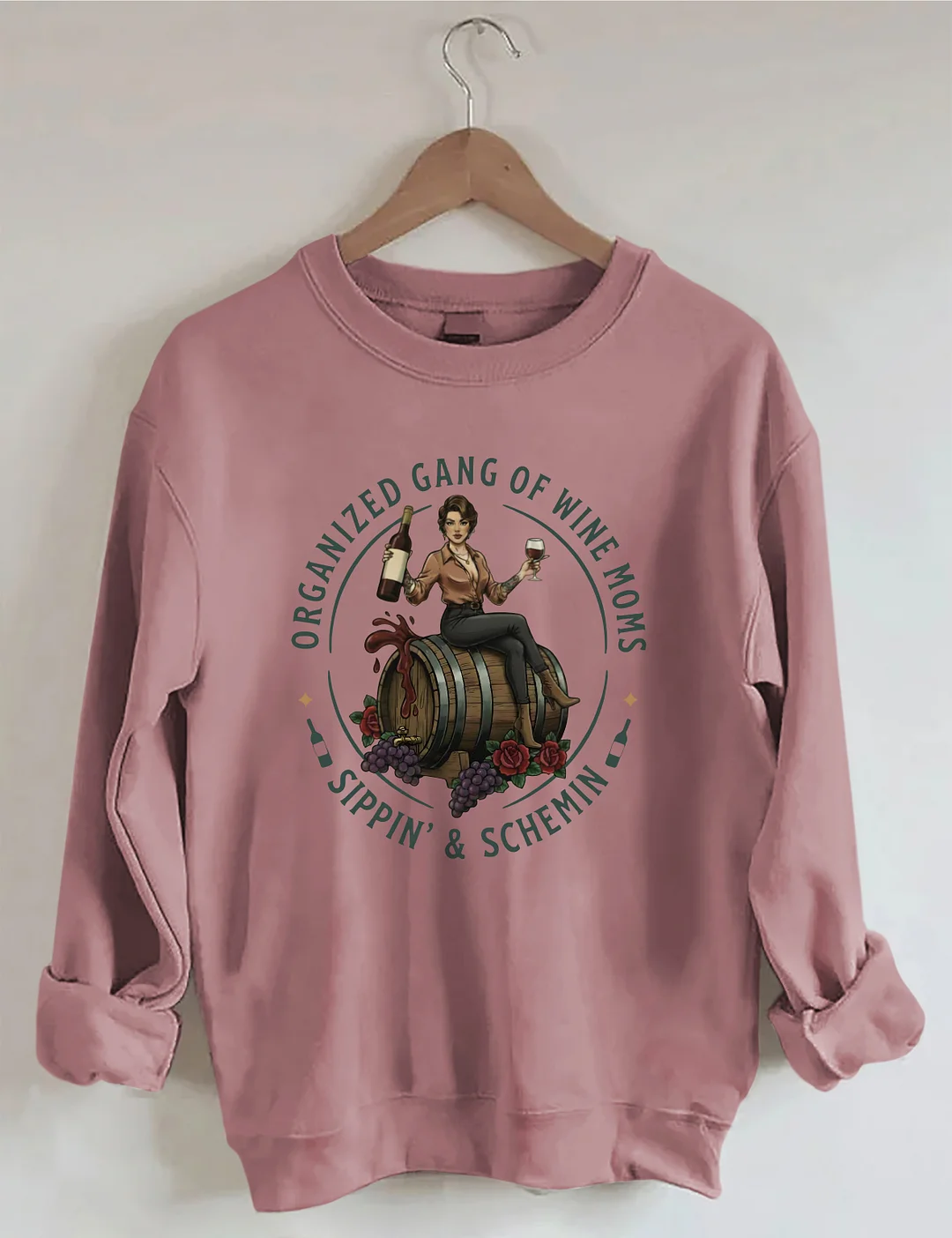 Organized Gang Of Wine Moms Sweatshirt