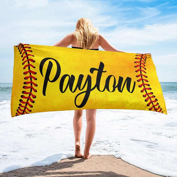 Personalized Softball Beach Towel For Summer&Beach|DYTowel196