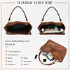 Damen Handtasche Leder Henkeltasche Top Griff Tasche Vintage Weiches Umh&auml;ngetasche Schultertasche f&uuml;r Frauen Arbeit Schule Shopper Reise