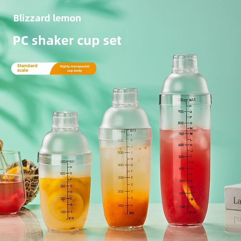 Schick Cup Hand Rocker Pot Shaker With Scale Milk Tea Shop Shake Cup Set Shake Milk Tea Tool Drink Tool