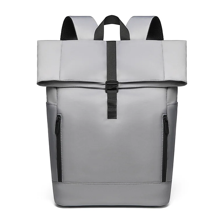 Men Backpack Breathable Waterproof Business Bag for Office Travel (Grey)