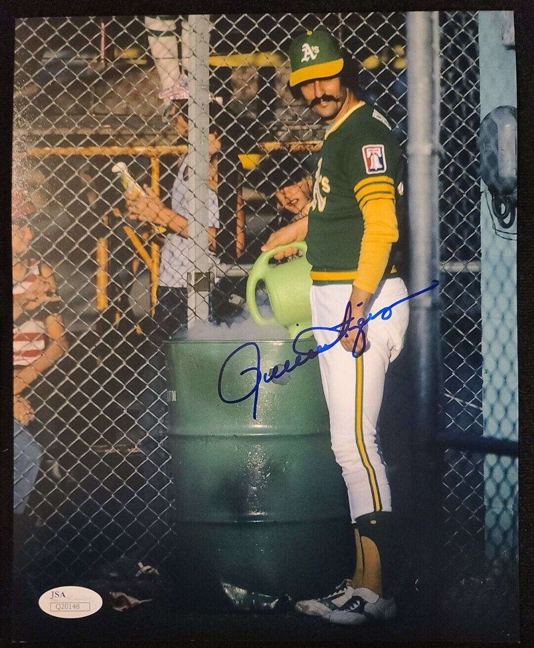 ROLLIE FINGERS Baseball HOF Signed 8x10 Photo Poster painting with JSA/COA OAKLAND A's