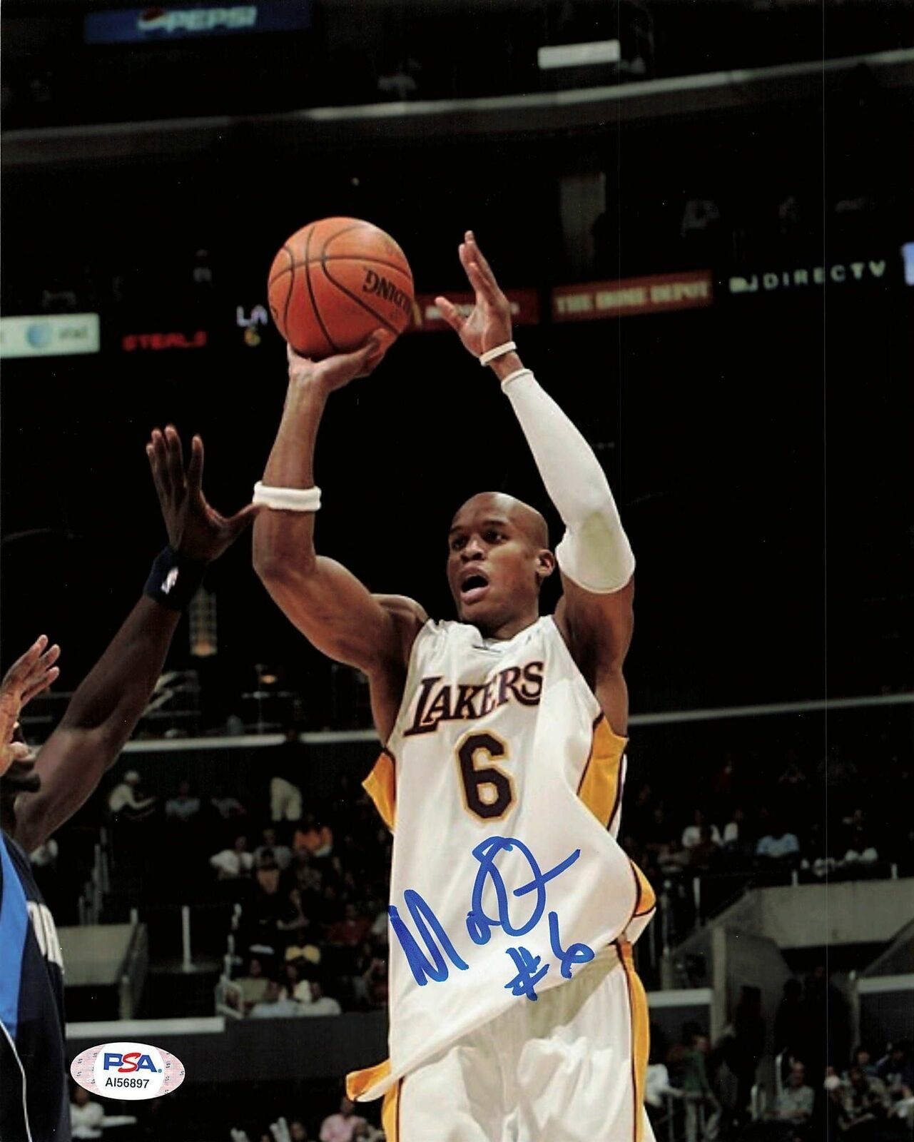 Maurice Evans signed 8x10 Photo Poster painting PSA/DNA Los Angeles Lakers Autographed