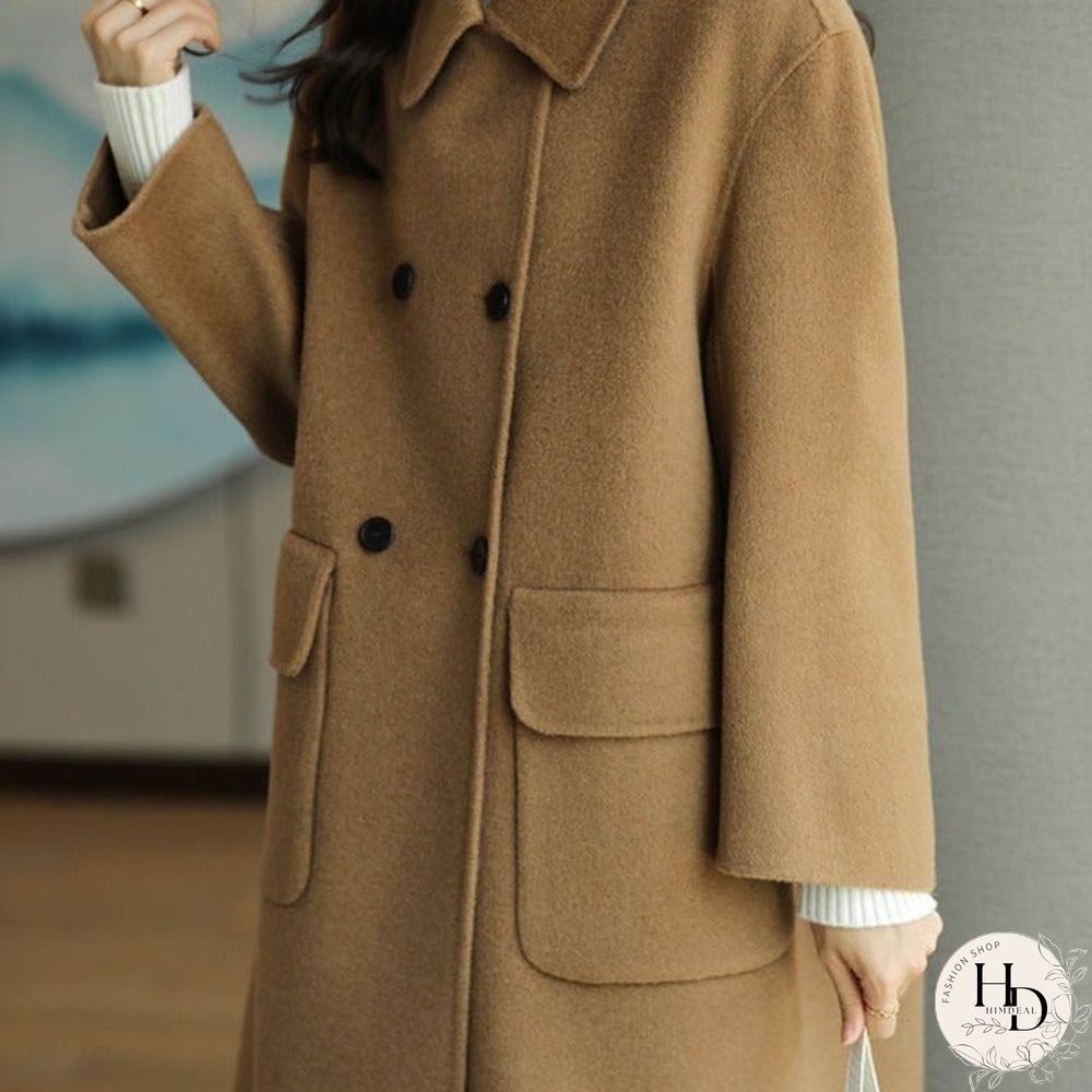 Thickened and Slim Woolen Coat In Autumn and Winter