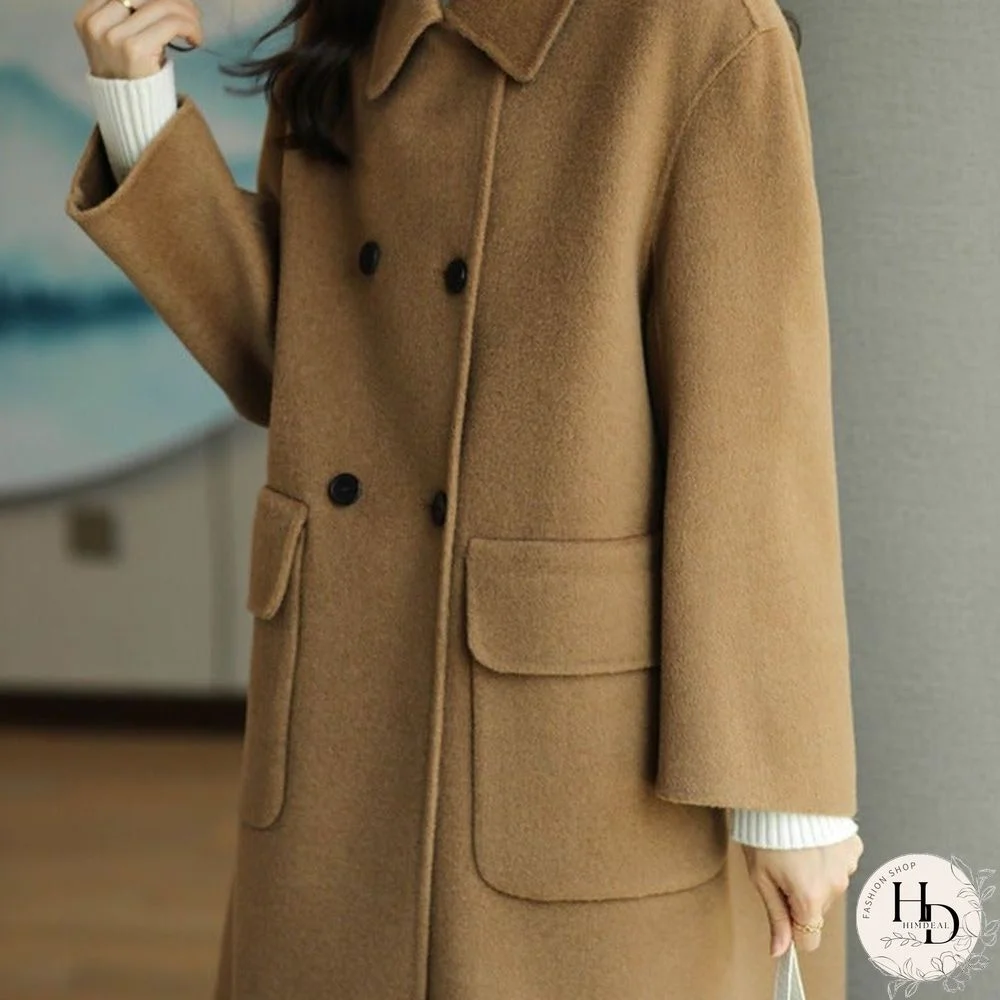 Thickened and Slim Woolen Coat In Autumn and Winter