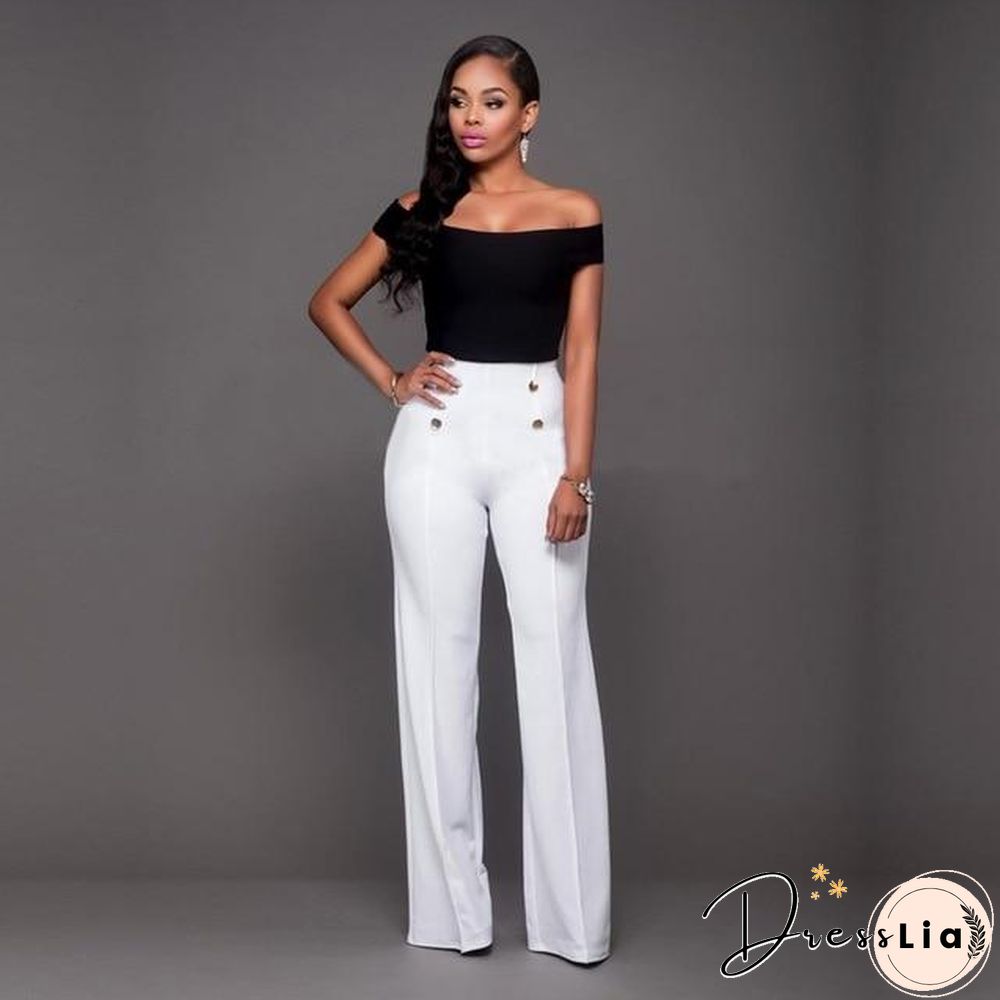 summer clothes for women pants high waist long pants female women clothes plus size trousers P15697