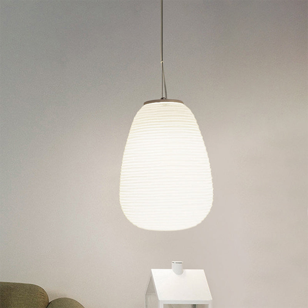 Modern White Glass Pendant Light For Living Room