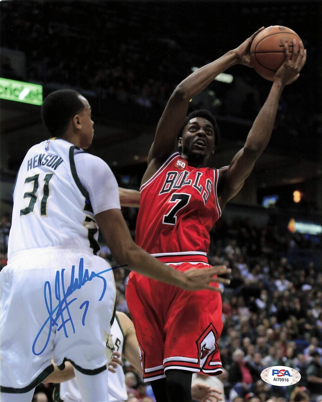 Justin Holiday signed 8x10 Photo Poster painting PSA/DNA Chicago Bulls Autographed