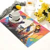(42.5*29.5cm)Animal Diamond Painting Placemat Heat Resistant Diamond Art Table Mat (Panda)