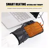 Rechargeable USB Fingerless Heated Gloves w/3 Heating Levels for Sports Skiing