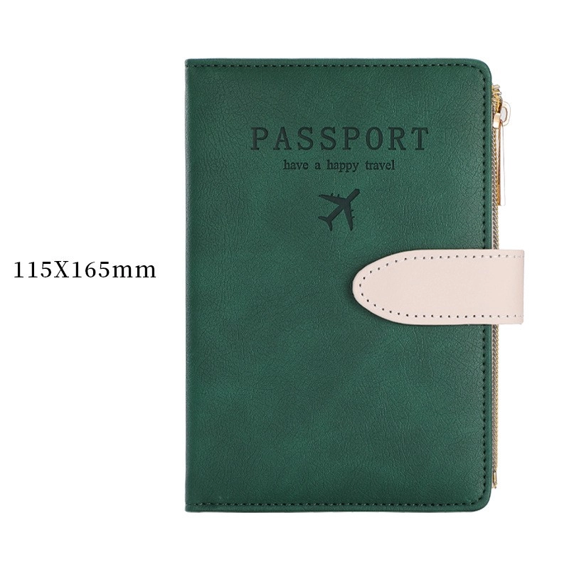 Unisex Letter Airplane Pu Leather Zipper Hidden Buckle Wallets