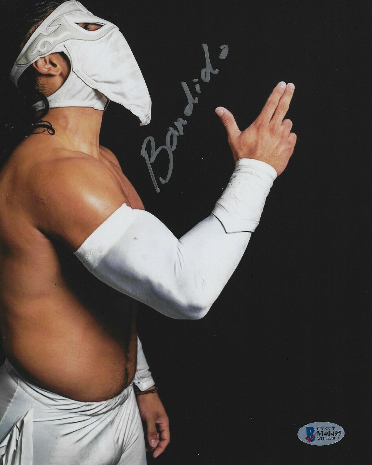 Bandido Signed 8x10 Photo Poster painting BAS Beckett COA All In ROH PWG AAA Picture Autograph 2