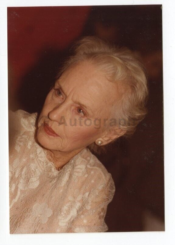 Jessica Tandy - Candid Photo Poster painting by Peter Warrack - Previously Unpublished
