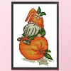 Orange Gnome -  11CT Partial Beaded Cross Stitch Kit(25x35cm)