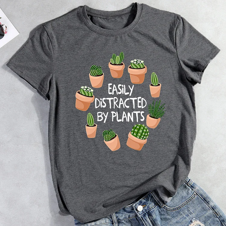 ANB - Cute Easily Distracted Plants T-Shirt-012295