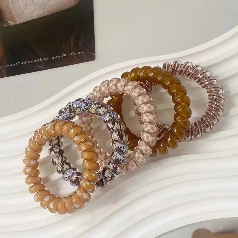 Women’s Cute Sweet Solid Color Plastic Hair Tie