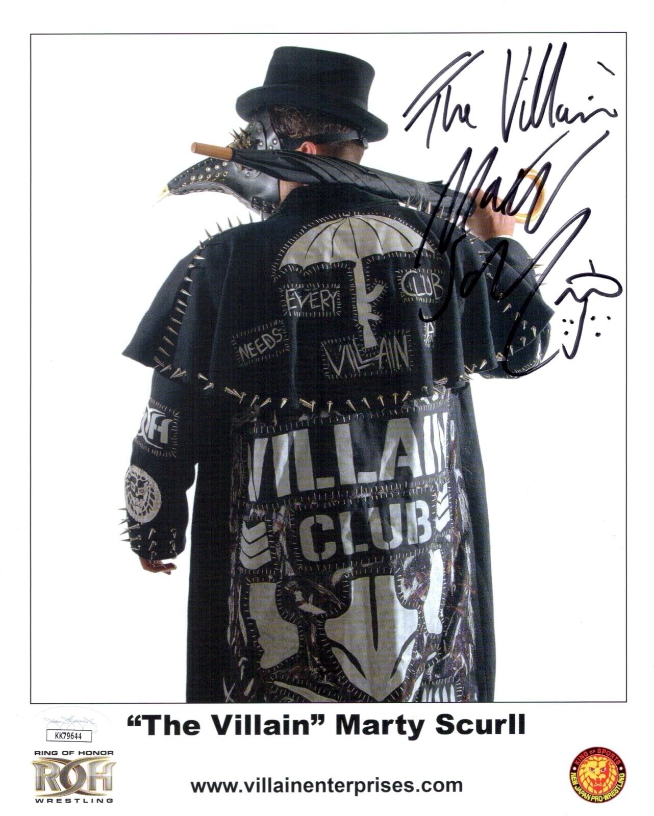 MARTY SKURLL Signed 8x10 Photo Poster painting WWE Japan Pro Wrestling Autograph JSA COA Cert