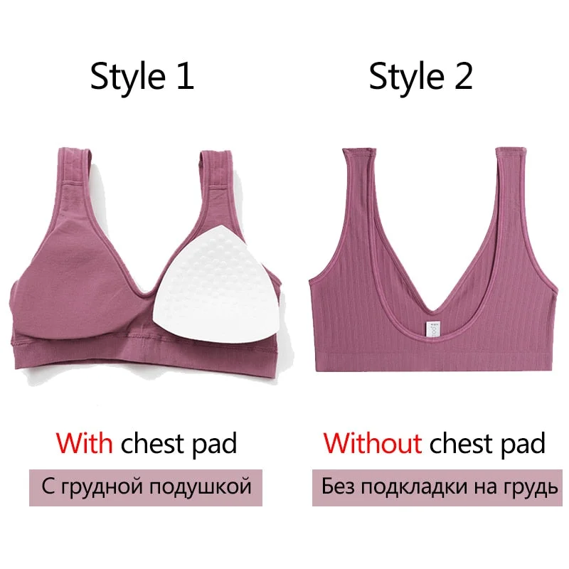 FINETOO Padded Bra Set Women Backless Tops Seamless Panties Female Deep V Bralette M-XL Wireless Bras Suit Ladies Lingerie 2021