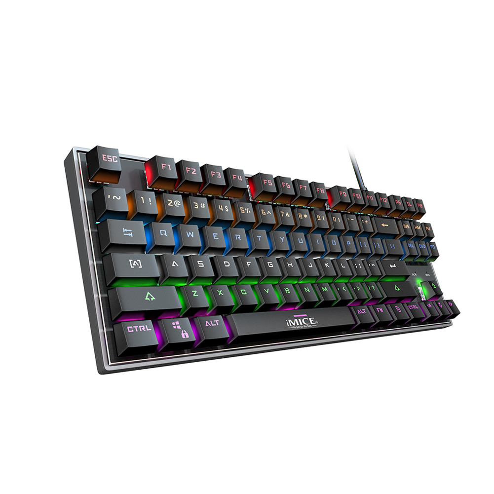 

IMICE MK-X60 USB Wired RGB Blue Switch Mechanical Keyboard for Gamer Office, 501 Original