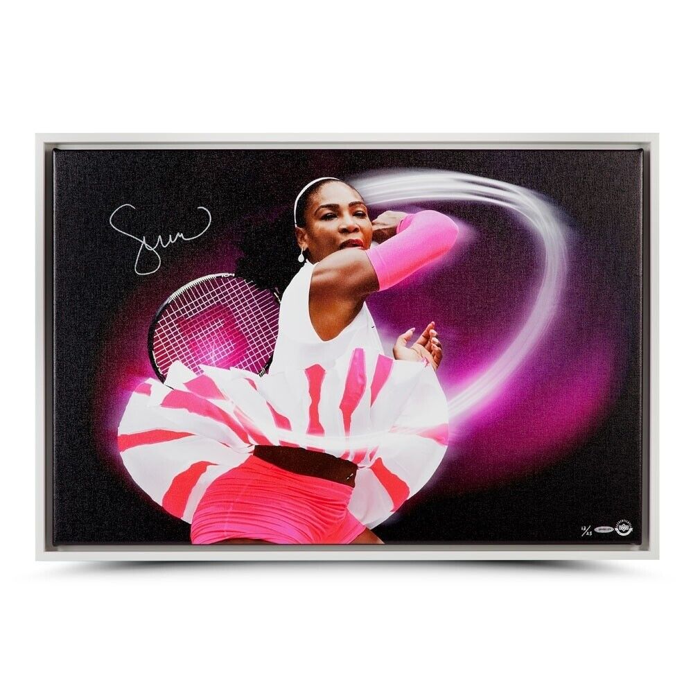 Serena Williams Signed Autographed 20X30 Framed Canvas Photo Poster painting Pioneer