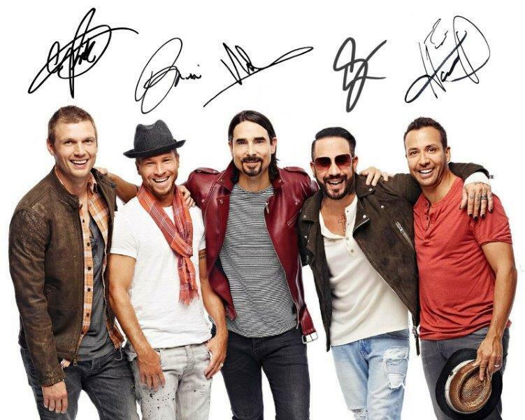 REPRINT - BACKSTREET BOYS Autographed Signed 8 x 10 Glossy Photo Poster painting Poster