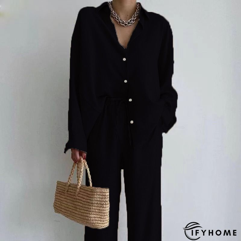 Simple Crew Neck Long Sleeve Sweater | IFYHOME