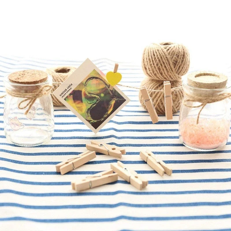 2mm 30M/Roll Burlap Rope Natural Jute Twine Burlap String Hemp Rope Wedding Gift Wrapping Cords Home Woven Decorative DIY Crafts