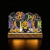 DIY Diamond Painting Kit with Wooden Light Base, Double Side Printed Night Light for Home Office Tabletop Decor