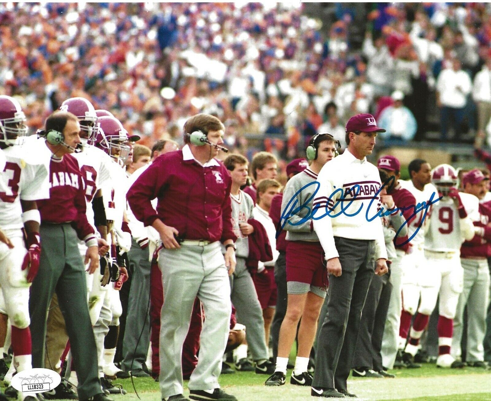 Bill Curry signed Alabama Crimson Tide 8x10 Photo Poster painting autographed JSA