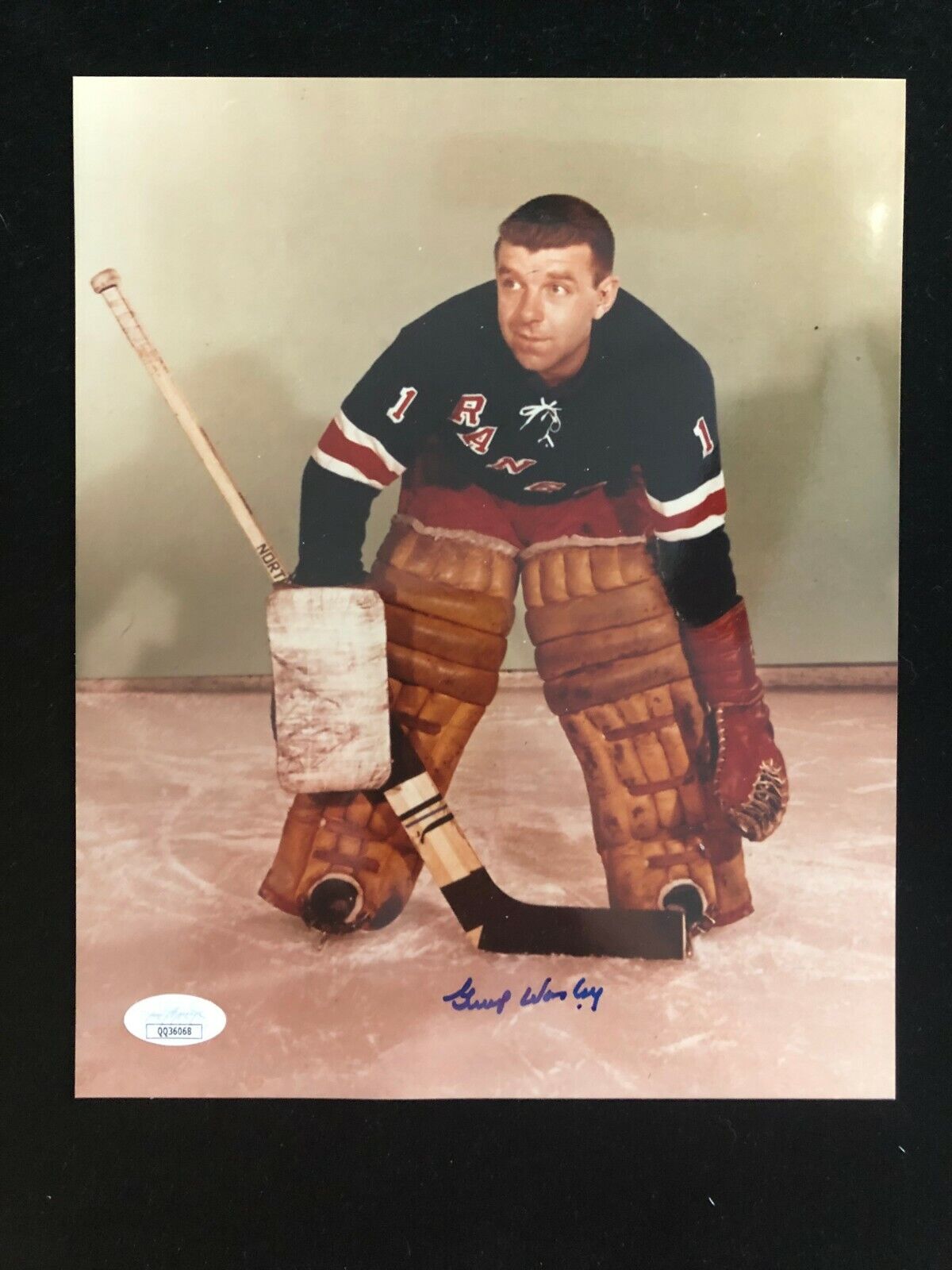 Gump Worsley Signed Autographed Photo Poster painting - New York Rangers - JSA # QQ36068