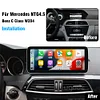 Ugode Mercedes Benz C Class 2007-2014 year W204 S204 Apple CarPlay Android Auto Display Monitor Upgrade Autoradio Stereo 