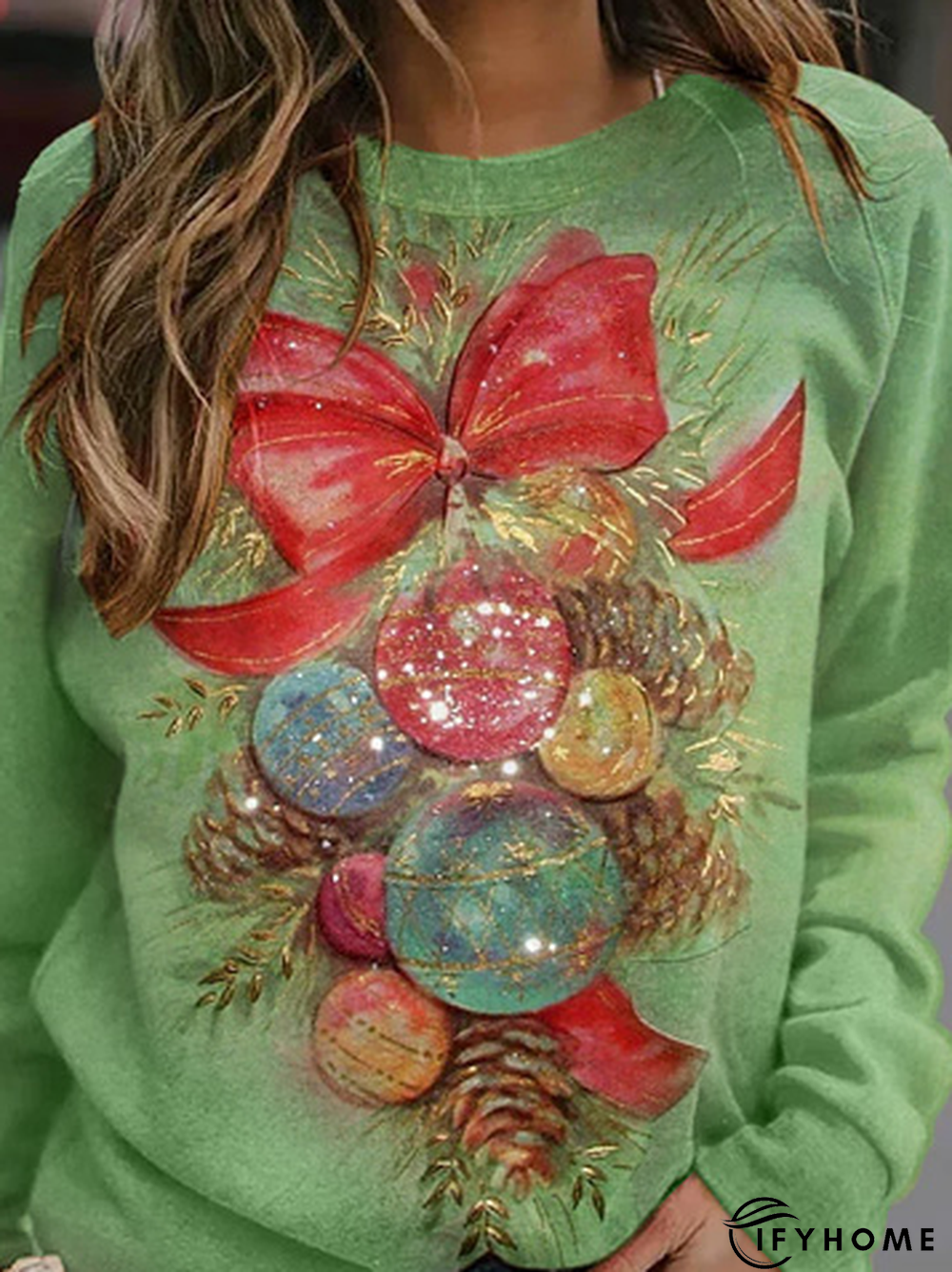 Loose Christmas Casual Jersey Sweatshirt | IFYHOME