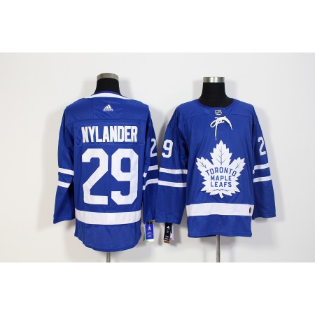 Men's  Toronto Maple Leafs #29 William Nylander Blue Stitched NHL Jersey