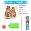 Buntglasvase, speziell geformte 5D-DIY-Teilbohrer-Diamantkunst-Set, 30x30cm, 30x30cm,