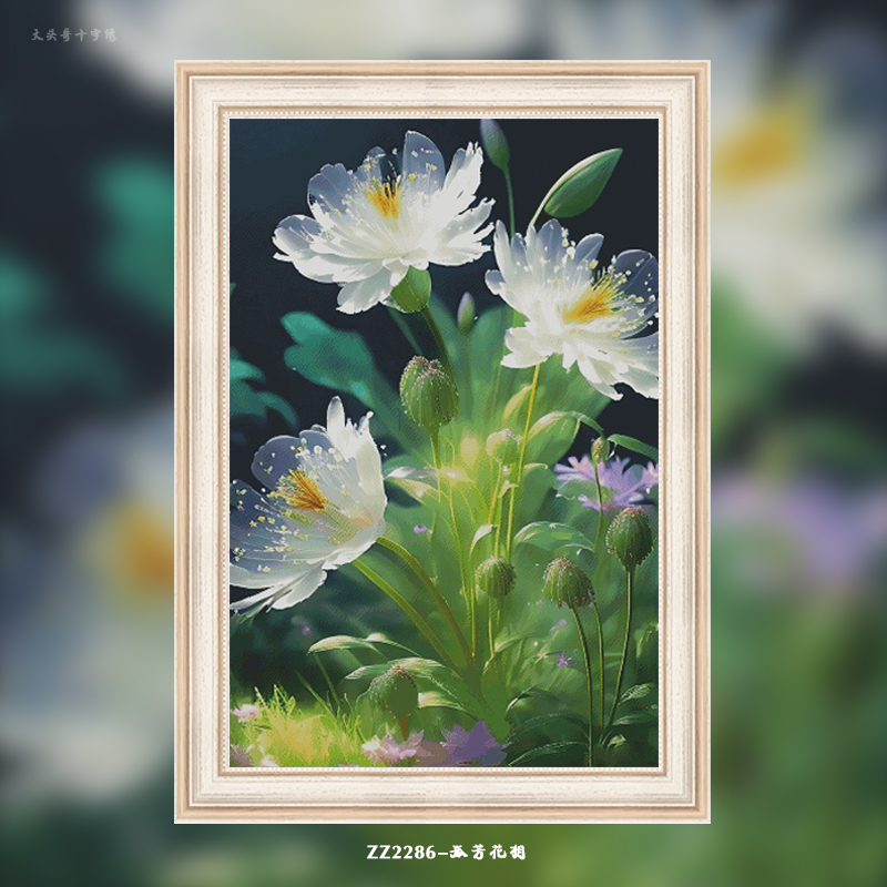 ZZ2286-Gufang flower Painting Fairy Cross Stitch